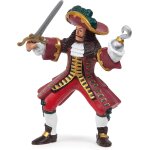 Figurine capitaine pirate rouge