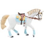 Figurine cheval de la cavalière adulte fashion bleue bleu Figurine cheval de la cavalière adulte fashion bleue bleu