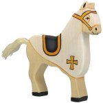 Figurine cheval du chevalier blanc blanc Figurine cheval du chevalier blanc blanc