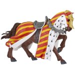 Figurine cheval de tournoi rouge Figurine cheval de tournoi rouge