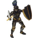 Figurine chevalier en armure noire blanc