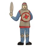 Figurine chevalier combattant, bleu bleu Figurine chevalier combattant, bleu bleu