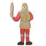 Figurine chevalier combattant, rouge rouge Figurine chevalier combattant, rouge rouge