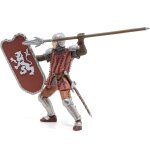 Figurine chevalier au javelot marron
