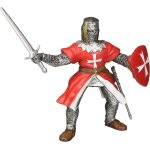 Figurine chevalier de malte rouge