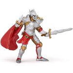 Figurine chevalier au masque de fer gris