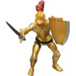 Figurine chevalier or en armure jaune