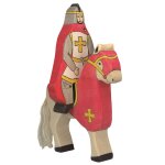 Figurine chevalier rouge rouge