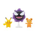 Figurines de combat teddiursa, pikachu, nebulak multicolore