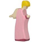 Figurine crèche de noël - ange debout rose rose Figurine crèche de noël - ange debout rose rose