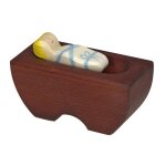 Figurine crèche de noël - enfant jésus marron Figurine crèche de noël - enfant jésus marron