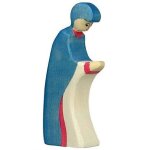 Figurine crche de nol - marie 3 bleu