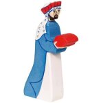 Figurine crèche de noël - melchior bleu Figurine crèche de noël - melchior bleu