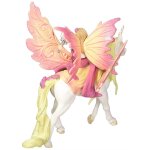 Figurine: f�e feya et une licorne ail�e multicolore
