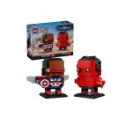 Figurines lego brickheadz 40668 captain america et red hulk jeu de construction 10 ans et plus multicolore ...