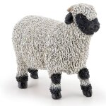 Figurine mouton nez noir du valais noir