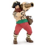 Figurine pirate au canon rouge