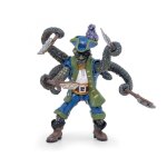 Figurine pirate mutant pieuvre bleu