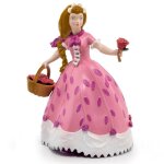 Figurine princesse  la rose rose
