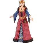 Figurine reine mdivale rouge