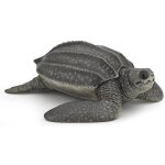Figurine tortue luth gris