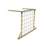 Filet � grimper pour aire de jeux skywood bois fsc� marron - bleu