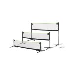 Filet de sport r�glable 155x300cm - volley - ball, badminton ou tennis noir