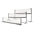 Filet de sport r�glable 243x500cm - volley - ball, badminton, tennis noir