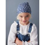 Foulard imprim fleurs fille bleu imprim