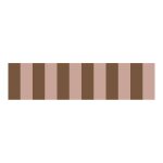 Frise murale nostalgia pastel marron - rose