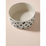 Gamelle en c�ramique pour chien blanc imprim�