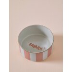 Gamelle en cramique pour chien ray rose