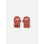 Gants bb en tricot orange