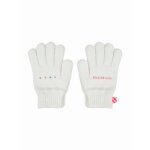 Gant fille en maille beige clair