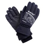 Gants de ski polyester flam noir Gants de ski polyester flam noir