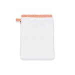 Gant de toilette en coton bio blanc