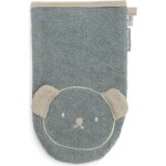 Gant de toilette en �ponge bleu