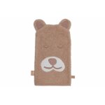 Gant de toilette �ponge en coton biscuit