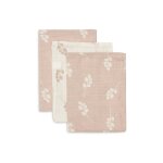 Gants de toilette en gaze de coton twig (3 pcs) rose sauvage Gants de toilette en gaze de coton twig (3 pcs) rose sauvage