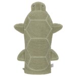 Gant de toilette et de jeu en ponge tortue vert