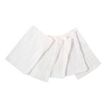 Gant de toilette mousseline de coton blanc
