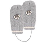 Gants ultra doux, doubl�es fausse fourrure gris