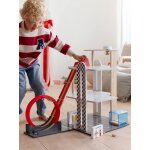 Garage 3 niveaux avec looping en bois fsc rouge