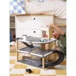 Garage en bois fsc multicolore