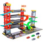 Garage de stationnement multicolore