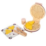 Gaufrier en bois tasty rouge