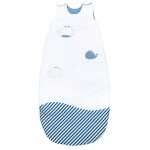 Gigoteuse b�b� en coton - blue baleine blanc / bleu