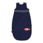 Gigoteuse bb hiver en double gaze de coton - baby sailor bleu