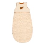 Gigoteuse b�b� hiver patch ours en double gaze de coton - orsino beige