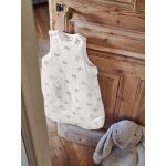 Gigoteuse en coton bio * mini compagnie personnalisable �cru / gris
